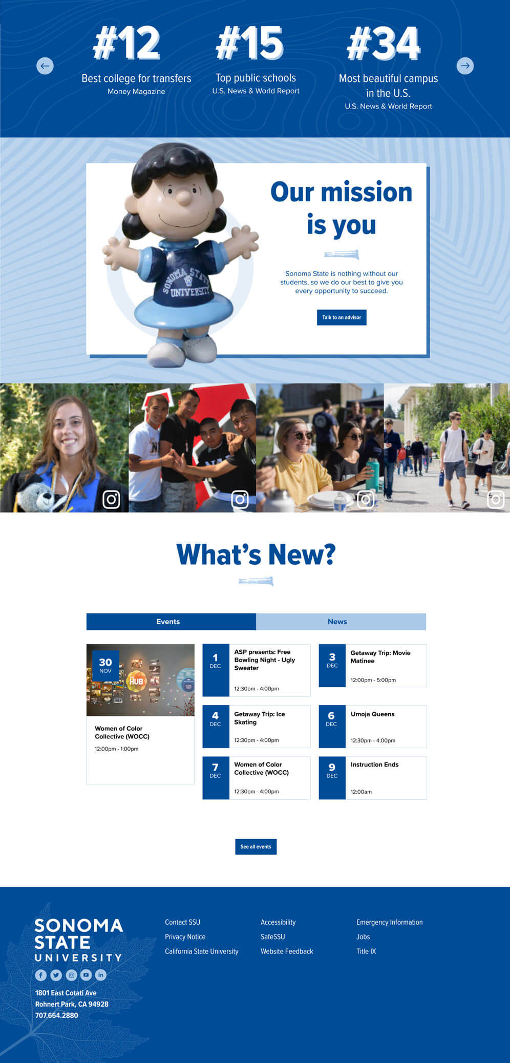 Sonoma State Mock ups