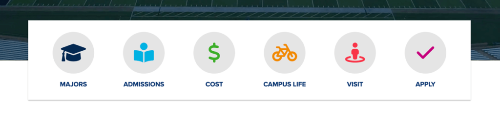 a screenshot of the UC Davis sales funnel